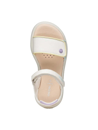 GIRL'S SANDAL - GEOX WHITE-MULTI - J65MSC 05402 5
