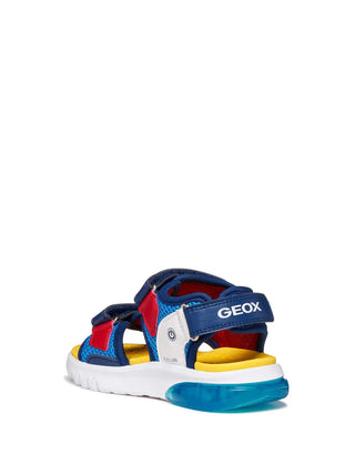 BOY SANDAL - GEOX BLUE-RED - J65MXC 01454 3