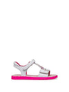 SANDALO RAGAZZA - GEOX BIANCO-FUXIA - J65P1C 000HH 1