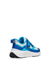 BOY'S SNEAKERS - GEOX WHITE-LIGHT BLUE - J65P7F 01454 4