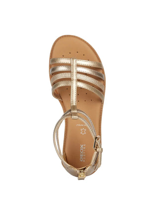 GIRL'S SANDAL - GEOX PLATINUM - J7235D 0NFHI 5
