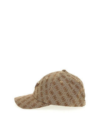 WOMEN'S HAT - GUESS BROWN - AW5368 POL01 2
