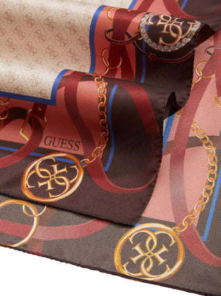 WOMEN'S SCARF - GUESS BROWN - AW5445 POL01 3