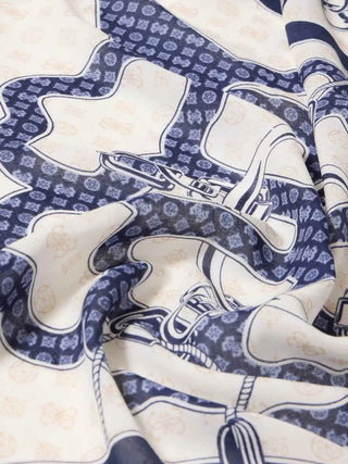 WOMEN'S SCARF - GUESS BLUE - AW5492 VIS03 2