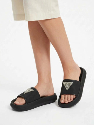 CIABATTA DONNA - GUESS UNDERWEAR NERO - E6GZ19 WG5X0 4