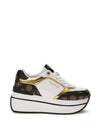 WOMEN'S SNEAKERS - GUESS WHITE-BROWN - FL7CMR FAL12 1