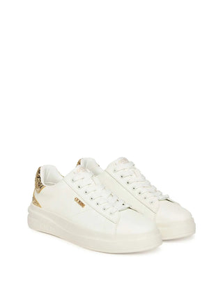 WOMEN'S SNEAKERS - GUESS WHITE-GOLD - FLFE10 ELE12 2