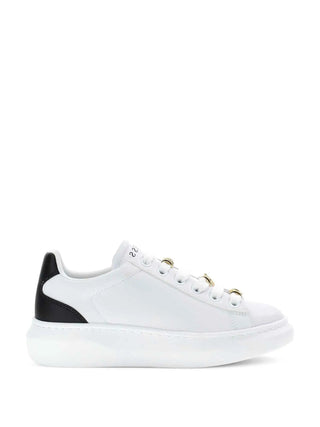 SNEAKERS DONNA - GUESS BIANCO-NERO - FLJFIO ELE12