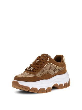 WOMEN'S SNEAKERS - GUESS BEIGE-BROWN - FLPBT3 FAL12 2