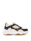 WOMEN'S SNEAKERS - GUESS WHITE-BROWN - FLPHAR FAL12 1