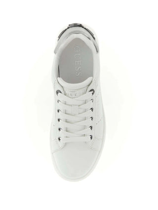 WOMEN'S SNEAKERS - GUESS WHITE-SILVER - FLPWES ELE12 4