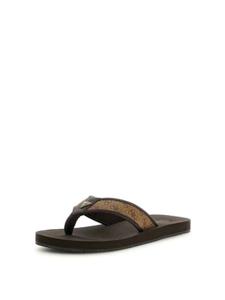 MEN'S FLIP-FLOPS - GUESS COFFEE - FMJDIN FAL21 2