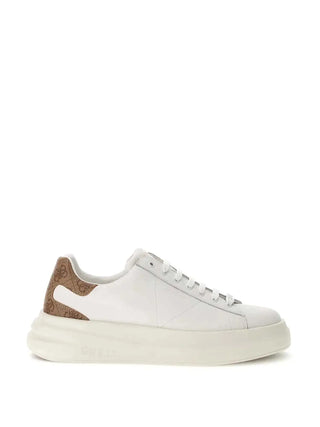 MEN'S SNEAKERS - GUESS WHITE-BEIGE - FMPVIB LEA12