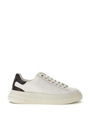 MEN'S SNEAKERS - GUESS WHITE-BROWN - FMPVIB LEA12