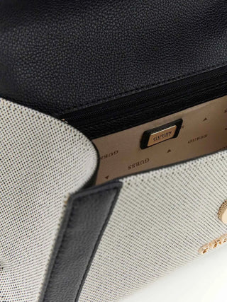 WOMEN'S SHOULDER BAG - GUESS NATURAL-BLACK - HWAG97 19190 3