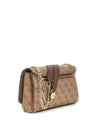 WOMEN'S SHOULDER BAG - GUESS BROWN - HWBG96 72210 2