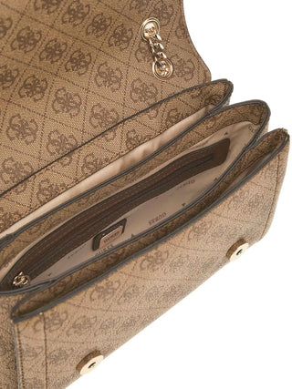 WOMEN'S SHOULDER BAG - GUESS BROWN - HWBG96 72210 3