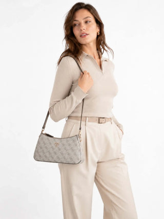 WOMEN'S SHOULDER BAG - GUESS TAUPE - HWBG96 72730 3