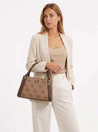 WOMEN'S HANDBAG - GUESS BROWN - HWOS99 01060 3