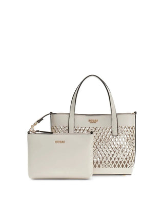 WOMEN'S TOTE BAG - GUESS WHITE - HWPG99 11750 2