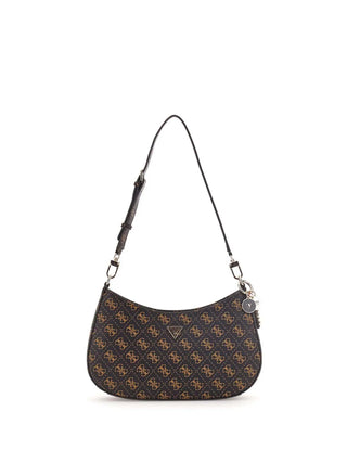 WOMEN'S SHOULDER BAG - GUESS BROWN - HWQG96 72180