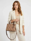 WOMEN'S HANDBAG - GUESS BROWN - HWSO96 72050 4