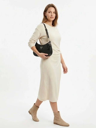 WOMEN'S SHOULDER BAG - GUESS BLACK - HWZG96 72180 4
