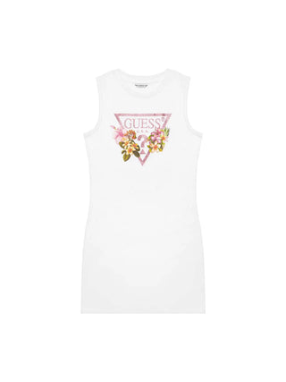 GIRL'S DRESS - GUESS KIDS WHITE - J4RK38 KA6W4
