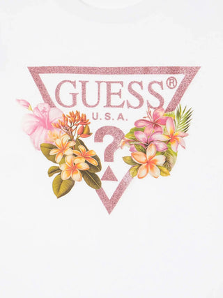 GIRL'S DRESS - GUESS KIDS WHITE - J4RK38 KA6W4 3