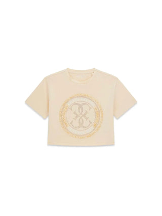 T-SHIRT RAGAZZA - GUESS KIDS VANIGLIA - J6GI07 K6YW4
