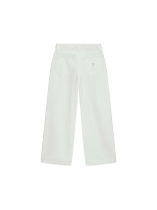 GIRL'S PANTS - GUESS KIDS WHITE - J6RB11 WH1T0 2