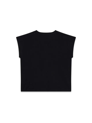 GIRL'S T-SHIRT - GUESS KIDS BLACK - J6RI04 K6YW4 2