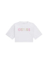 GIRL'S T-SHIRT - GUESS KIDS WHITE - J6RI11 KCNQ4 1
