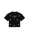 GIRL'S T-SHIRT - GUESS KIDS BLACK - J6RI12 J1314 1