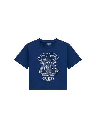 GIRL'S T-SHIRT - GUESS KIDS BLUE - J6RI28 K6YW4