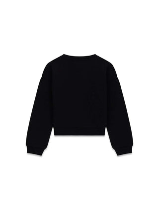 FELPA RAGAZZA - GUESS KIDS NERO - J6RQ10 KAD74 2