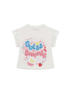T-SHIRT BAMBINA - GUESS KIDS BIANCO - K6GI11 K6YW4 1