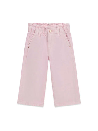 GIRL'S PANTS - GUESS KIDS PINK - K6RB05 WH1T0
