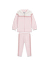GIRL'S TRACKSUIT - GUESS KIDS WHITE-PINK - K6RG00 KA6R4 1