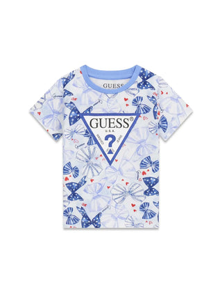 GIRL'S T-SHIRT - GUESS KIDS BLUE - K6RI06 K6YW4 1