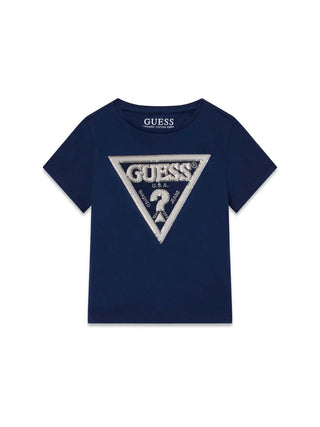 GIRL'S T-SHIRT - GUESS KIDS BLUE - K6RI10 K6YW4