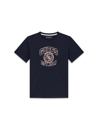 BOY'S T-SHIRT - GUESS KIDS BLUE - L6RI13 K8HM4