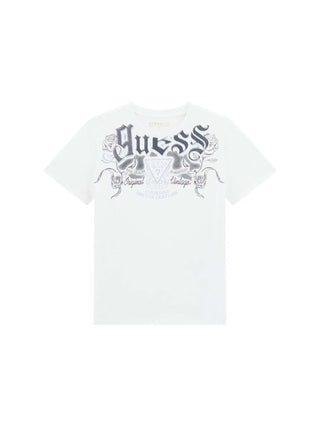BOY'S T-SHIRT - GUESS KIDS WHITE - L6RI21 K8HM4