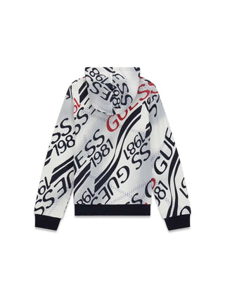 BOY'S SWEATSHIRT - GUESS KIDS RED-BLUE - L6RQ00 KA6R4 2