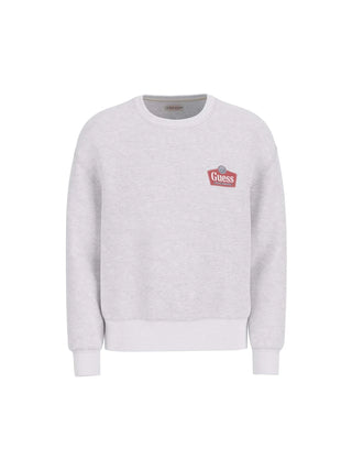 MEN'S SWEATSHIRT - GUESS JEANS GREY - M6RQ21 KCPR1