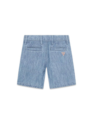 BOY'S BERMUDA SHORTS - GUESS KIDS BLUE - N6GD08 WN370 2
