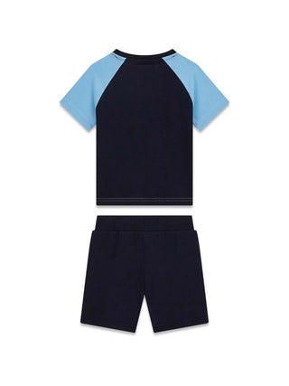 BABY TRACKSUIT - GUESS KIDS BLUE-WHITE - N6GG03 K8HM4 2