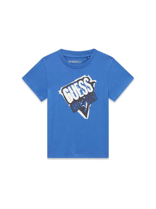 T-SHIRT BAMBINO - GUESS KIDS BLU - N6GI14 K8HM4