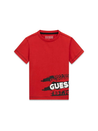 CHILD T-SHIRT - GUESS KIDS RED - N6RI02 K8HM4