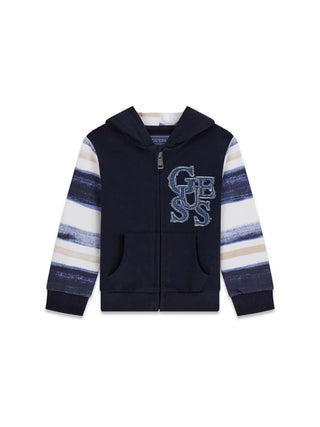 CHILDREN'S SWEATSHIRT - GUESS KIDS BLUE - N6RQ05 KA6R4